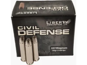 357 Mag - 50 Grain SCHP - Liberty Ammunition Civil Defense - 20 Rounds
