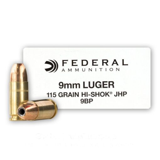 9mm 115 Grain JHP Federal Classic Personal Defense 1000 Rounds