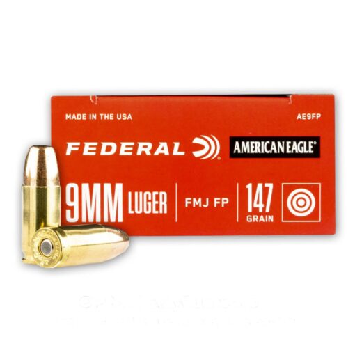 9mm 147 gr FMJ FN Federal American Eagle 1000 Rounds