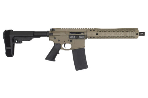 Black Rain Ordnance 5.56mm Billet AR-15 Pistol with Flat Dark Earth Finish and SBA3 Brace