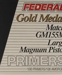 Federal Premium Gold Medal Large Pistol Magnum Match Primers #155M Box of 1000 (10 Trays of 100)