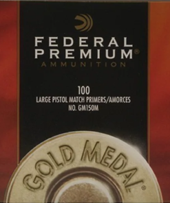 Federal Premium Gold Medal Large Pistol Match Primers #150M Box of 1000 (10 Trays of 100)