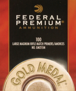 Federal Premium Gold Medal Large Rifle Magnum Match Primers #215M Box of 1000 (10 Trays of 100)