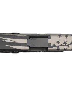 Glock 19 Gen5 9mm 15-Round Pistol with 1776 Black and Grey Camo Cerakote Finish and Ni