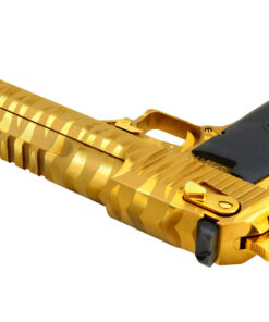 Magnum Research Desert Eagle .50 A.E. Mark XIX Titanium Gold with Tiger Stripes