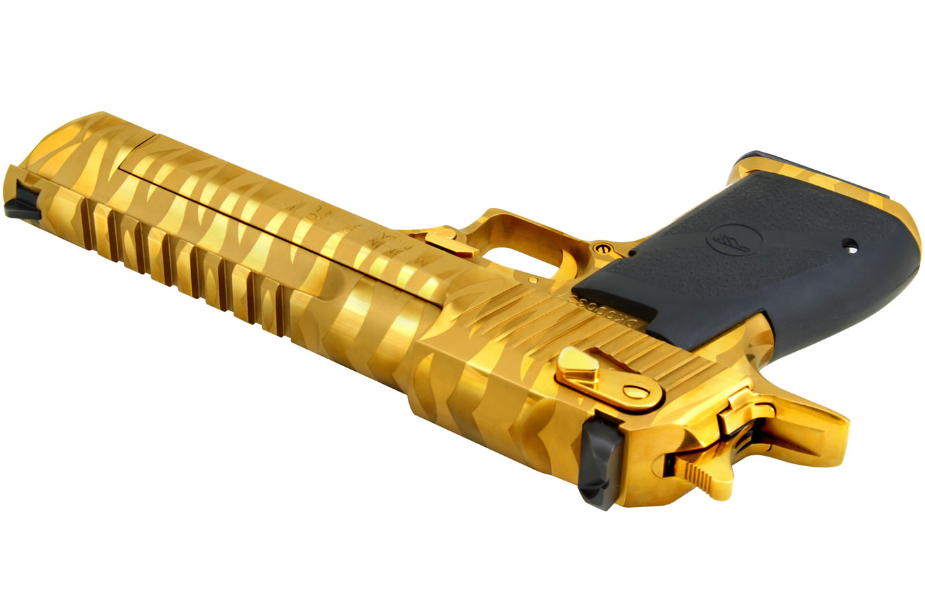 Buy Magnum Research Desert Eagle .50 A.E. Mark XIX Titanium Gold with Tiger Stripes online Magnum Research Desert Eagle .50 A.E. Mark XIX Titanium Gold with Tiger Stripes