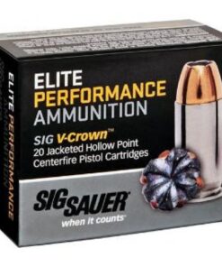 Sig Sauer AMMO .45 ACP 185GR ELITE V-CROWN JHP 20/10 - Ammo