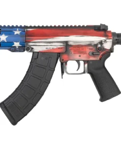 CMMG Banshee 300 Mk47 7.62x39mm AK Pistol with Battle Worn US Flag Cerakote Finish