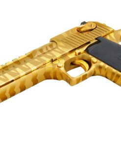 Magnum Research Desert Eagle .50 A.E. Mark XIX Titanium Gold with Tiger Stripes