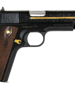 Colt 1911 Heritage .38 Super Full-Size Blued Pistol with Custom Scroll Engraving