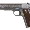 Colt 1911 Heritage .38 Super Full-Size Stainless Pistol with Custom Scroll Engraving