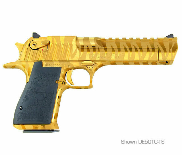 Desert Eagle .50 AE, Titanium Gold with Tiger Stripes for sale Buy Desert Eagle .50 AE, Titanium Gold with Tiger Stripes online