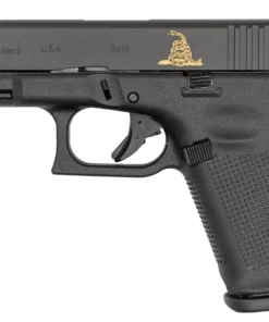 Glock 19 Gen5 9mm 15-Round Pistol with Dont Tread on Me / Gadsden Engraved Slide
