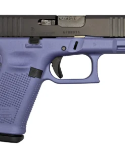 Glock 19 Gen5 9mm Pistol with Cerakote Crushed Orchid Frame and Black Slide