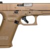 Glock 19X Crossover Rebuilt 9mm 4.02 17+1 Bronze Nitron Coyote nPVD Coyote Interchangeable Backstrap Grip