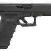 Glock G17 Gen4 MOS 9mm Luger 4.49" 17+1 Black Black Steel with MOS Cuts Slide Black Rough Texture Interchangeable B