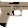 Glock G43 Double 9mm 3.39 6+1 Desert Tan Interchangeable Backstra