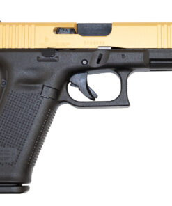 Glock Model 17 Gen5 9mm Pistol with Cerakote Gold Slide