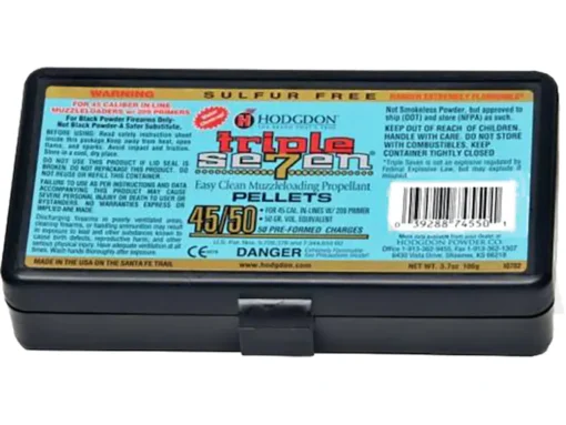 Hodgdon Triple Seven Black Powder Substitute 45 Caliber 50 Grain Pellets Pack of 50