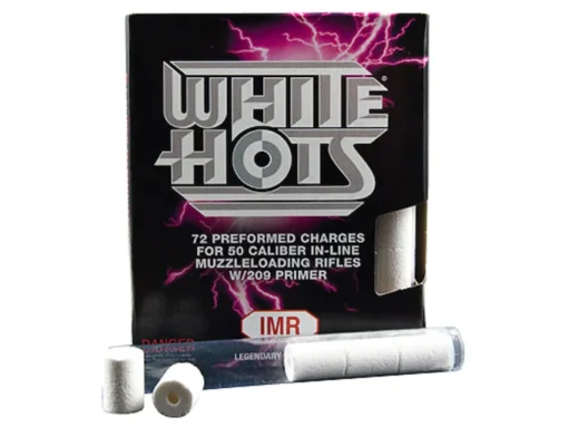 IMR White Hots Black Powder Substitute 50 Caliber #209 Primer Pre-Formed Charges Pack of 72