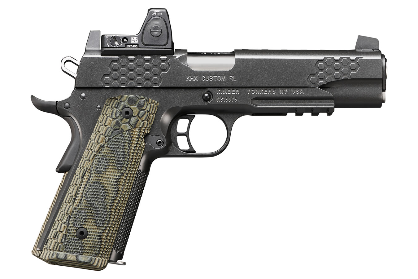 Kimber KHX Custom-RL (OI) 45 ACP Pistol with Trijicon RMR06 Type 2 Optic Kimber KHX Custom-RL (OI) 45 ACP Pistol with Trijicon RMR06 Type 2 Optic