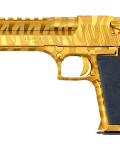 Magnum Research Desert Eagle .50 A.E. Mark XIX Titanium Gold with Tiger Stripes