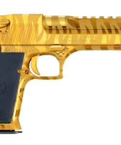 Magnum Research Desert Eagle .50 A.E. Mark XIX Titanium Gold with Tiger Stripes