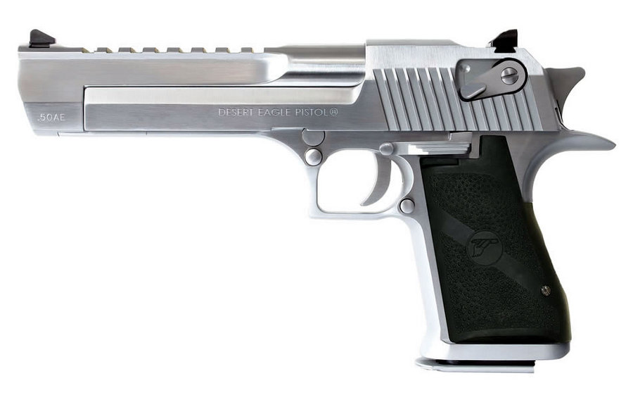Magnum Research Desert Eagle 50 AE Mark XIX Brushed Chrome Pistol Magnum Research Desert Eagle 50 AE Mark XIX Brushed Chrome Pistol