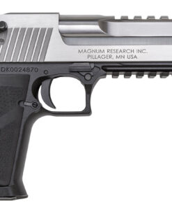 Magnum Research Desert Eagle Mark XIX 50 AE Stainless Steel Slide with Black Aluminum Frame