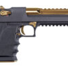 Magnum Research Mark XIX 44 Magnum Pistol with Titanium Gold Finish Barrel and Black Aluminum Fr