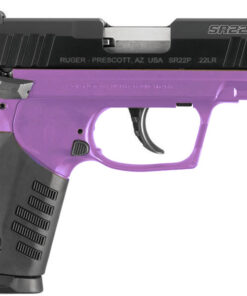 Ruger SR22 22LR Rimfire Pistol with Purple Lady Lilac Grip Frame