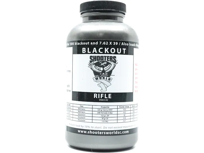 Shooters World Blackout D063-02 Smokeless Gun Powder Shooters World Blackout D063-02 Smokeless Gun Powder