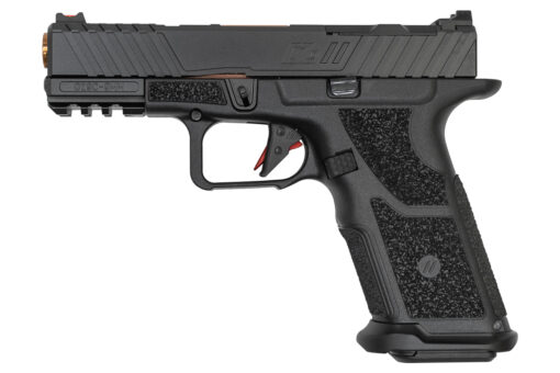 Zev Technologies OZ9 Compact 9mm Pistol with X Grip Polymer Frame and Bronze Barrel
